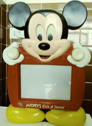 Vintage Disney Mickey Mouse 1991 Etch A Sketch Mib Ohio Art Ears Boxed