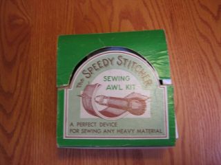 Vintage The Speedy Stitcher Sewing Awl Kit