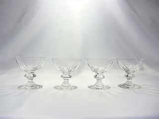 Sherbet Glasses - Set Of 4 - Heisey Crystolite Pattern 1503 Vintage Crystal