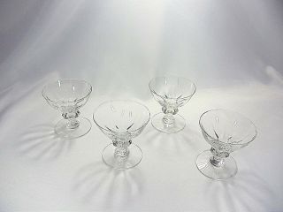 SHERBET GLASSES - SET OF 4 - HEISEY CRYSTOLITE PATTERN 1503 VINTAGE CRYSTAL 2