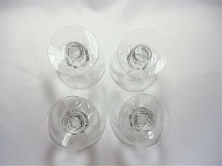 SHERBET GLASSES - SET OF 4 - HEISEY CRYSTOLITE PATTERN 1503 VINTAGE CRYSTAL 3