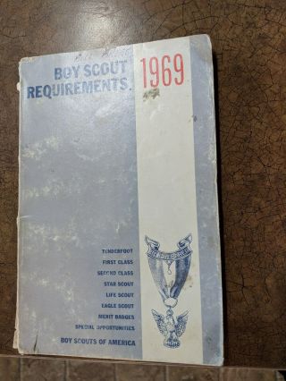 Vintage 1969 Boy Scout Requirements Book Bsa Scouts America 225m169