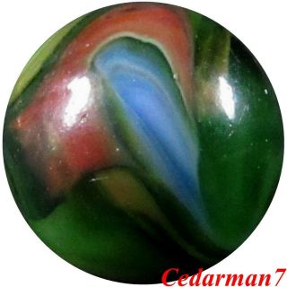Cedarman7,  Cool Vintage 21/32 " Near (,) Peltier Multi Color Swirl Marble