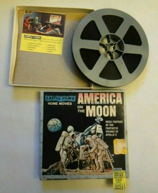 Vintage America On The Moon,  Castle Films On 8,  Nasa Footage Of Apollo 11