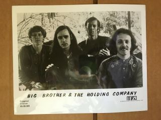 Big Brother & Holding Company Vintage Press Headshot Photo