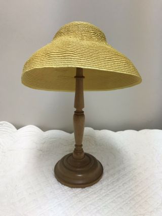 Vintage Yellow Floppy Straw Hat For Cissy 18” - 21” Doll - Needs Embellishments