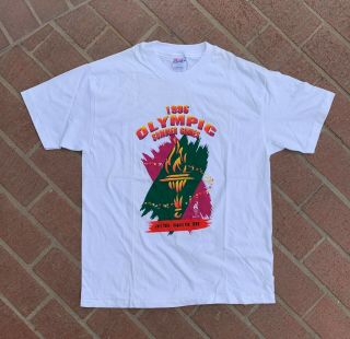 Vintage Atlanta 1996 Olympic Games T - Shirt Size Large
