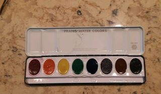 Vintage Dixon Prang Eight Oval Water Colors.  The American Crayon Company 3