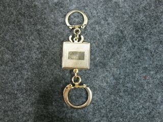 Vintage PLYMOUTH Keychain Key Chain Comes Apart Gold Tone 3
