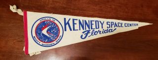 Vintage Kennedy Space Center Florida Scott Worden Irwin Apollo 15 Pennant