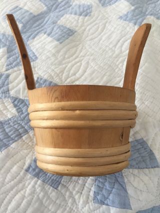 Vintage Kalevala Koru Wooden Bucket or Tine Handmade in Finland 2