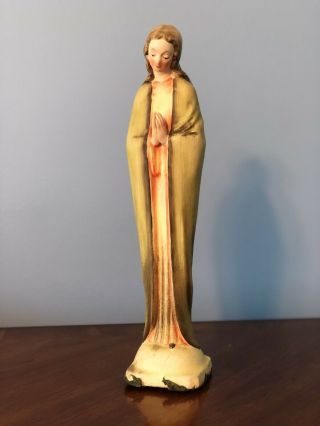 Napco Vintage Blessed Virgin Mary Porcelain Ceramic Statue Figure