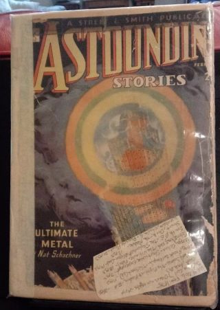 " Astounding Stories " Feb.  1935 Vintage Sci Fi Pulp Comic - The Ultimate Metal