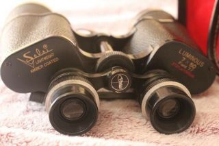 Vintage Selsi Light Weight Binoculars 7x50 Luminous Field 7.  1 372 Ft At 1000 Yds