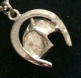 RARE Vintage Antique Loncraft Sterling Silver Lucky Horse Shoe Horse Head Charm 2