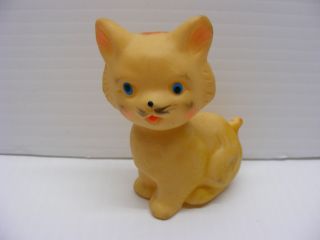 Vintage Baby Rubber Squeaky Squeak Cat Squeaker Toy Japan