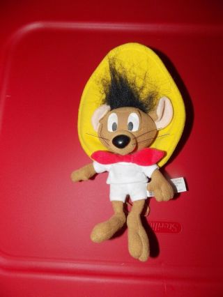Vintage Speedy Gonzalez 9 Inch Stuffed Plush Toy - Looney Tunes