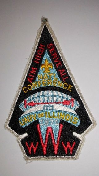 Vintage - Boy Scouts Patch - 1971 National Conference Univ Of Illinois