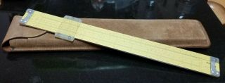 Vintage Pickett Slide Rule And Leather Case Model - N 1010 - Es