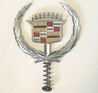 Cadillac Hood Ornament Emblem Badge,  Classic,  Vintage,  Estate Find.