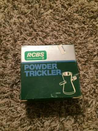 Vintage Rcbs Reloading Powder Trickler With Box & Paperwork