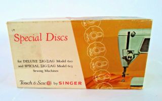Vintage Singer Touch And Sew Special Discs Models 600 & 603