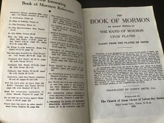 Vintage The Book of Mormon Blue Collector ' s Edition 1961 Latter Day Saints 3
