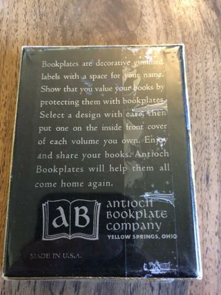 Vtg 50 Antioch Bookplates Ex Libris W/ Chipmunk 2