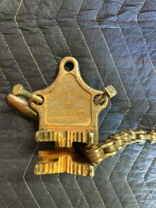 Vintage Craftsman No.  1 Pipe Chain Vise 1/8 " To 2 " Pipe