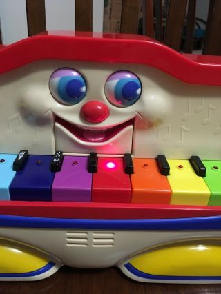 Colorful Pete The Piano 8 - Key Moving Eyes & Mouth Vintage Battery Operated Toy 3