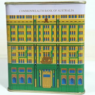 Commonwealth Bank Tin Metal Money Box Vintage