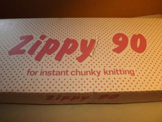 Vtg Knitmaster Zippy 90 Instant Chunky Wool Knitting Machine Boxed M/I Japan 2