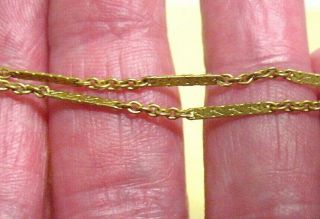 12K GOLD FILLED CHAIN NECKLACE VINTAGE 24 INCHES 3.  3 GRAMS 2