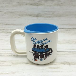 Vintage 1987 Mini Max The California Raisins Plastic Coffee Mug With Lid