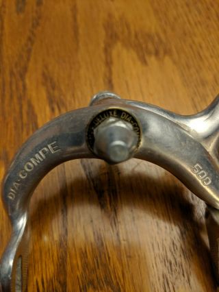 Vintage Dia - Compe N500 Side Pull Brake Caliper Set and Dia - Compe Levers - 3