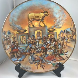 Vintage The Promised Land - The Golden Calf Plate By Yiannis Koutsis 1980