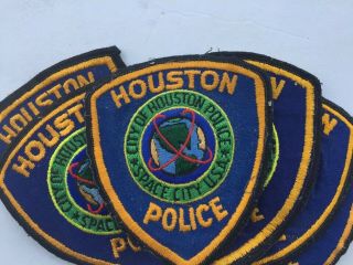 Vintage City Of Houston Texas Police Officer Patch Space City Usa Retired