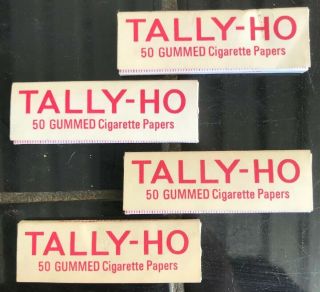 Set Of 4 X Tally - Ho Vintage Collectable Cigarette Papers Zig Zag Full