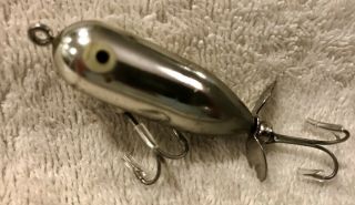 Fishing Lure James Heddon Tiny Torpedo Chrome Beauty Tackle Box Crank Bait