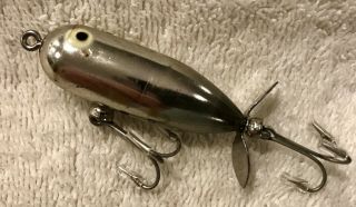Fishing Lure James Heddon Tiny Torpedo Chrome Beauty Tackle Box Crank Bait 3