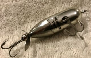 Fishing Lure James Heddon Tiny Torpedo Chrome Beauty Tackle Box Crank Bait 4