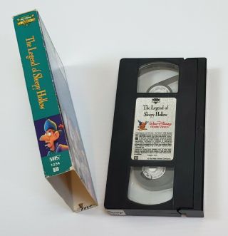 The Legend of Sleepy Hollow VHS Walt Disney Mini Classics Headless Horseman VTG 3
