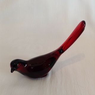 Vintage Ruby Red Bird