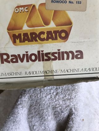 Vintage Marcato Raviolissima Ravioli Maker