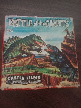 Vintage Movie Reel 8mm Castle Films Battling Of The Giants