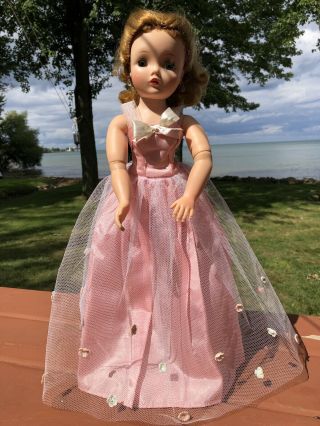 Vintage Pink Dress For Madame Alexander Cissy,  Revlon Or Other 20” Doll
