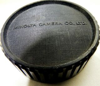 Minolta Rear Lens Cap Md Vintage For 50mm F1.  7 F1.  8 F1.  4 F2.  8 Rokkor