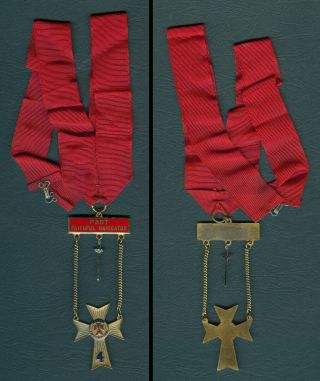 Vintage Knights Of Columbus Past Faithful Navigator Medal 4th Degree Medal