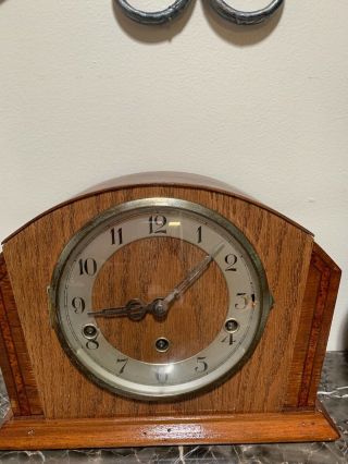 Vintage Foreign Clock Not Running Has A Key