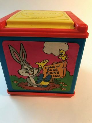 Bugs Bunny Musical Jack In The Box Vintage 1976 Mattel Made In USA Collectible 2